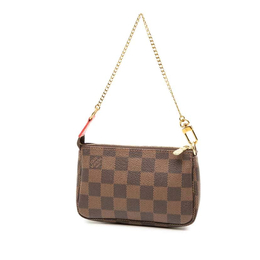Louis Vuitton Damier Ebene Transatlantic Cruises Mini Pochette Accessoires Brown Good condition - Back View