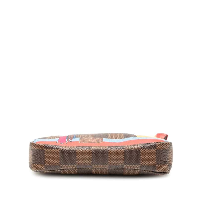 Louis Vuitton Damier Ebene Transatlantic Cruises Mini Pochette Accessoires Brown Good condition - Inside View