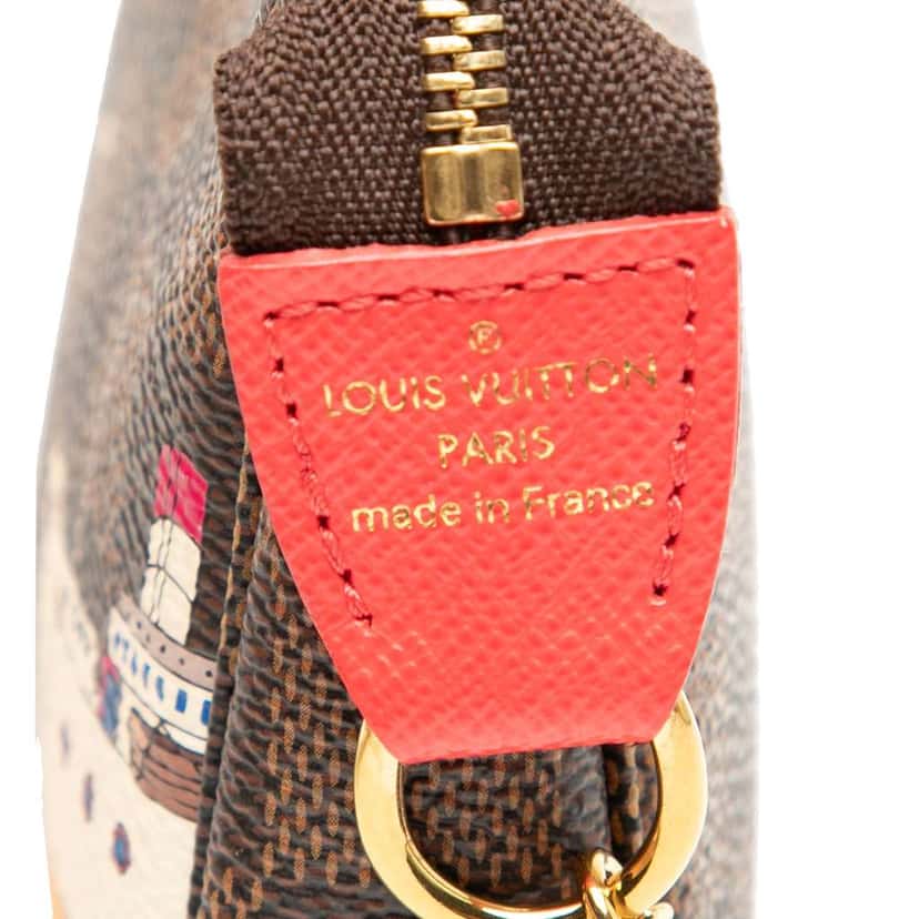 Louis Vuitton Damier Ebene Transatlantic Cruises Mini Pochette Accessoires Brown Good condition - Box View