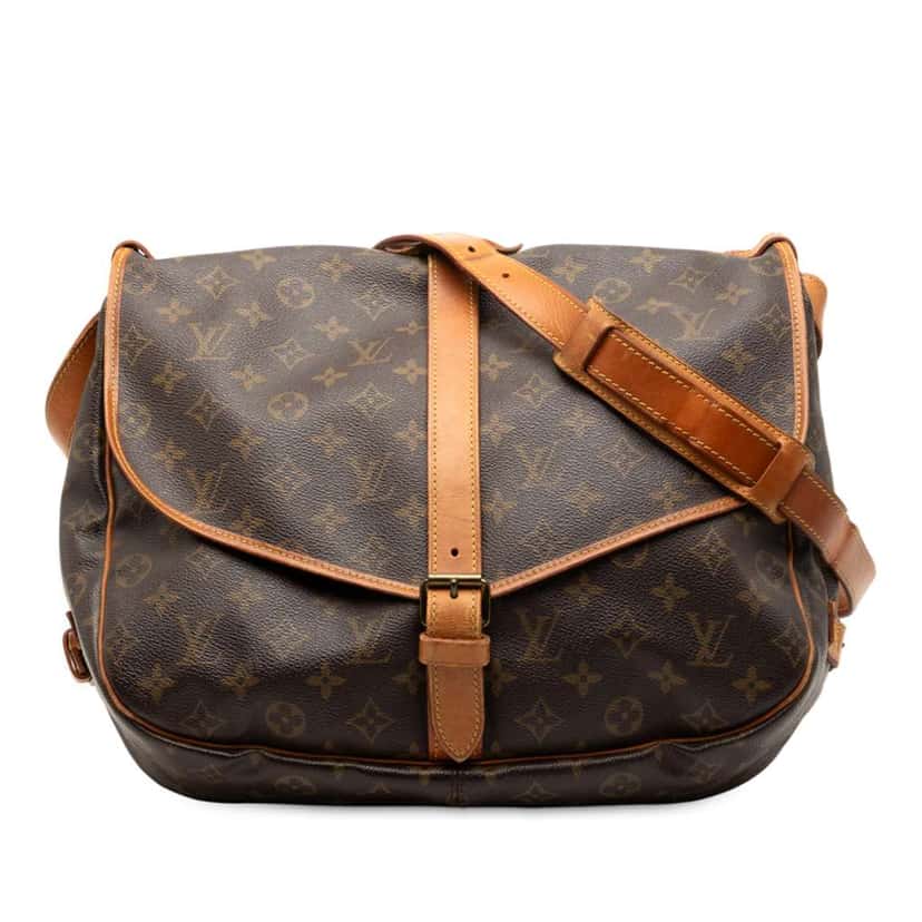 Louis Vuitton Monogram Saumur 35 Brown Good condition - Front View