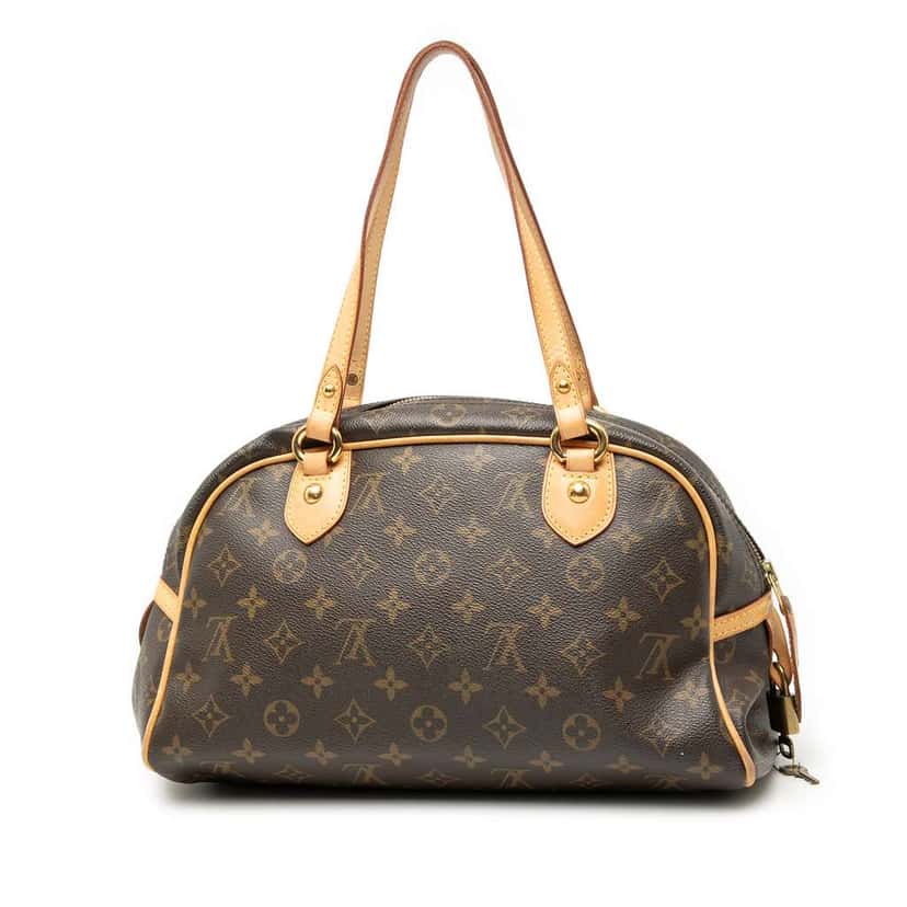 Louis Vuitton Monogram Montorgueil PM Brown Good condition - Back View