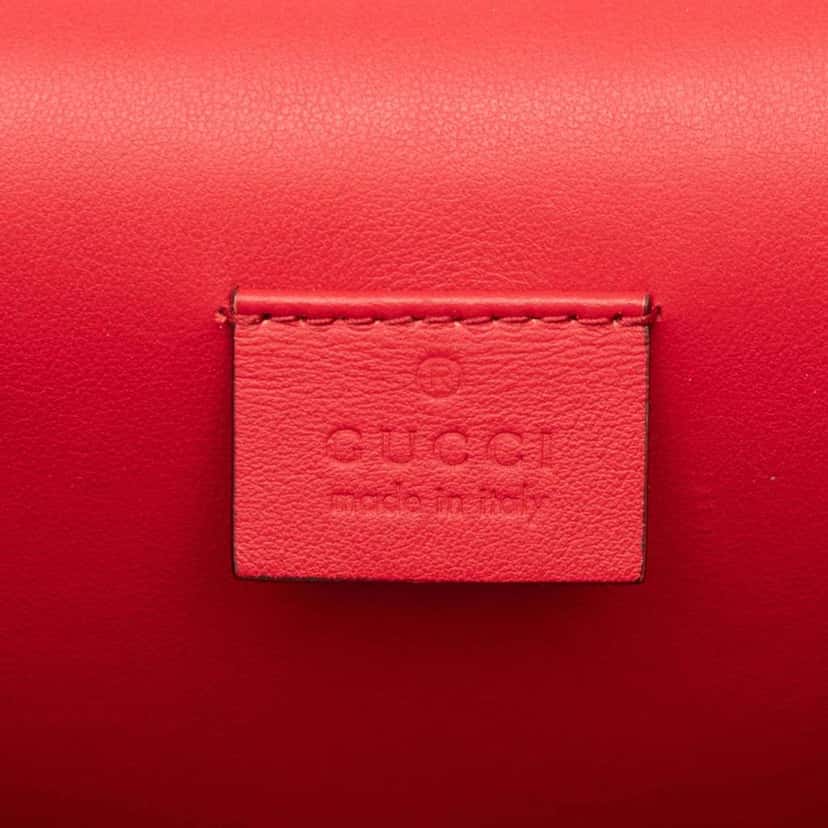 Gucci Medium Suede Dionysus Shoulder Bag Red Leather Good condition - Box View
