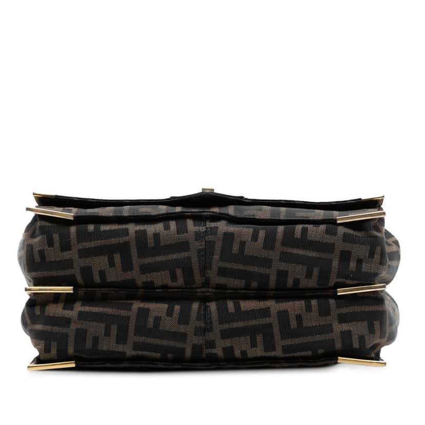 Fendi Zucca Canvas Classico No 1 Satchel Brown Canvas Good condition - Inside View