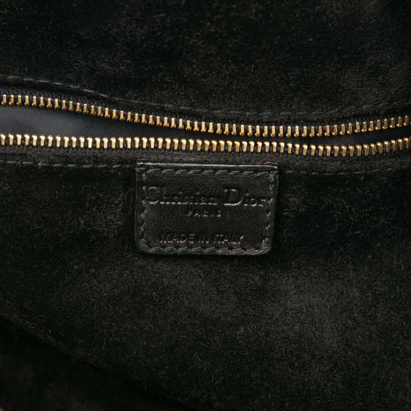 Dior Large Lambskin Cannage Lady Dior Soft Shopping Tote Black Leather Very good condition - Box View