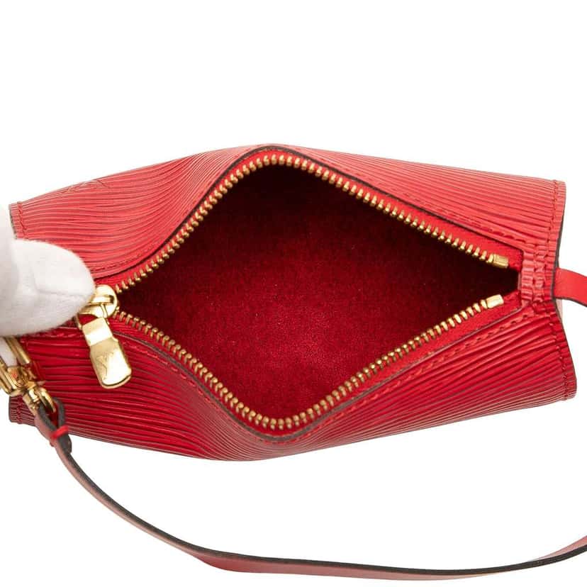 Louis Vuitton Epi Pochette Papillon Red Leather Good condition - Model View