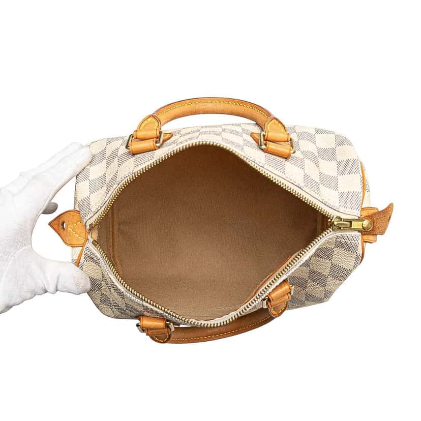 Louis Vuitton Damier Azur Speedy 25 White Good condition - Model View