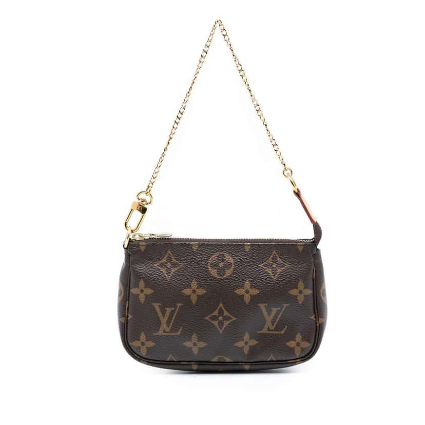 Louis Vuitton Monogram Mini Pochette Accessoires Brown Very good condition - Front View