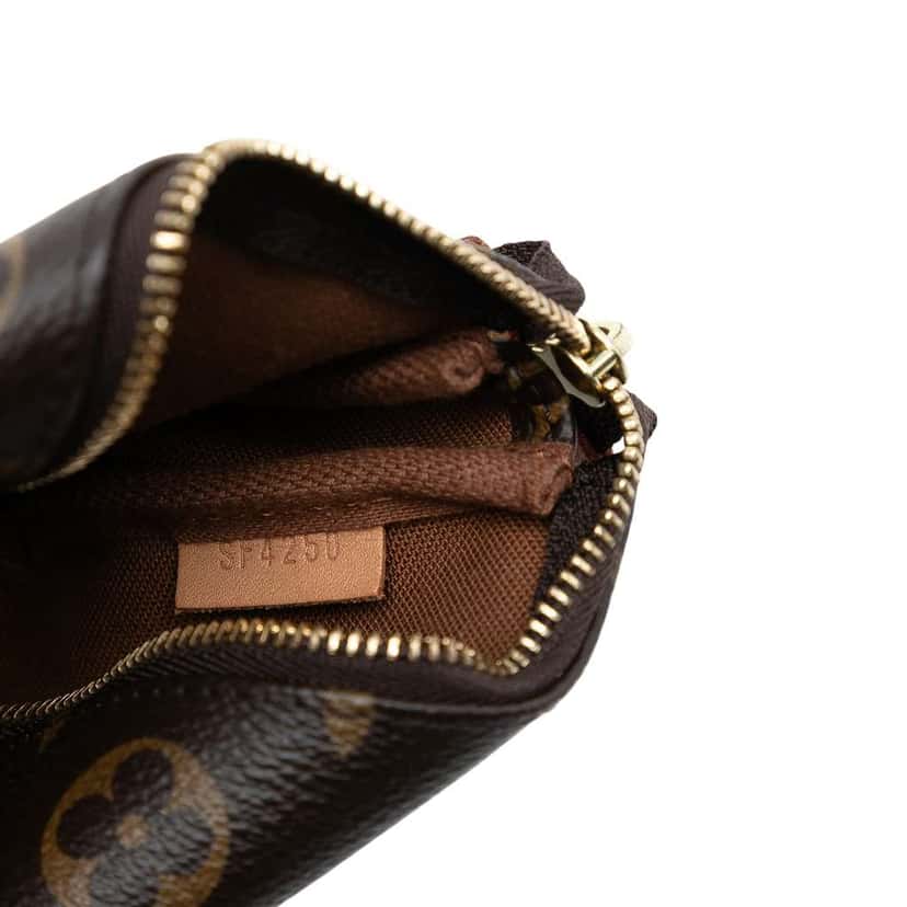 Louis Vuitton Monogram Mini Pochette Accessoires Brown Very good condition - Box View