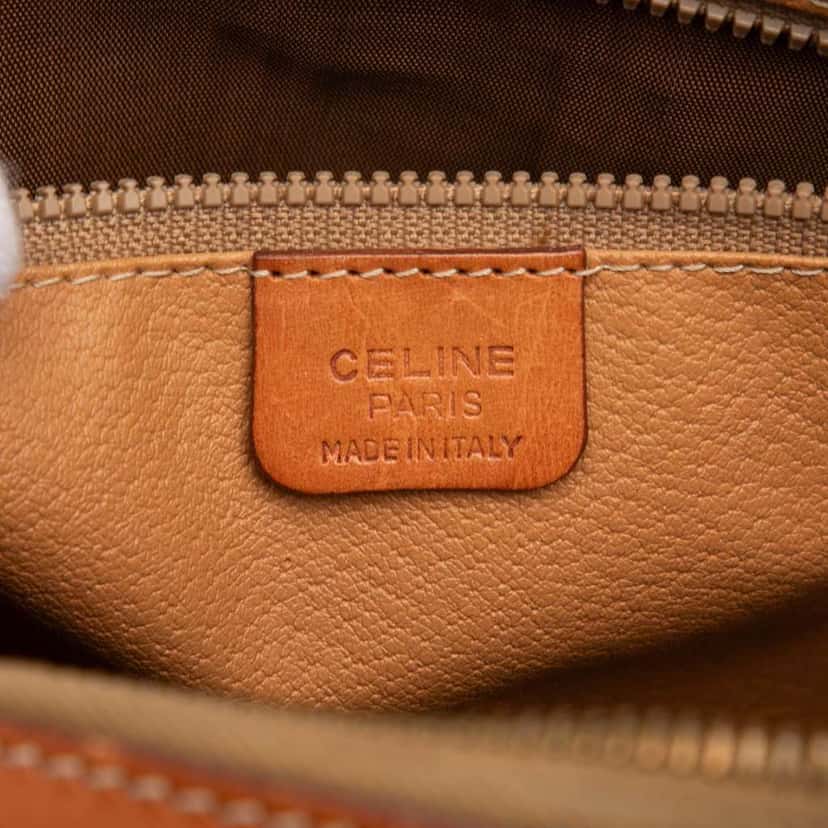 Celine Macadam Coated Canvas Handbag Brown Canvas Good condition - Box View