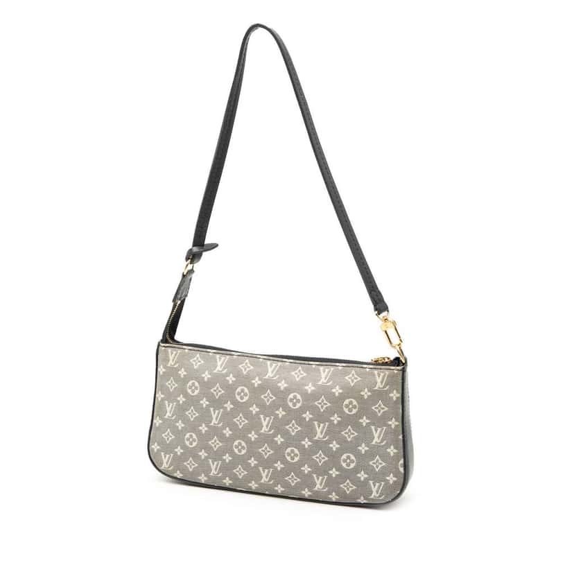 Louis Vuitton Monogram Idylle Pochette Accessories Grey Canvas Good condition - Back View