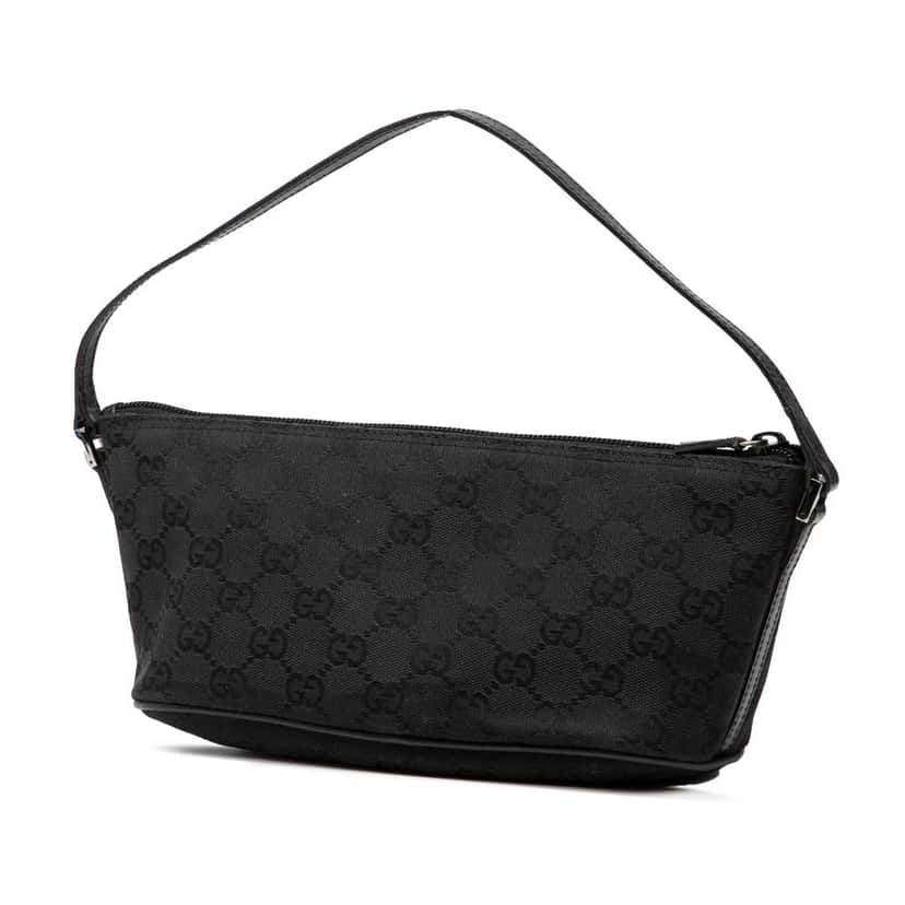 Gucci GG Canvas Boat Black Canvas Good condition - Back View