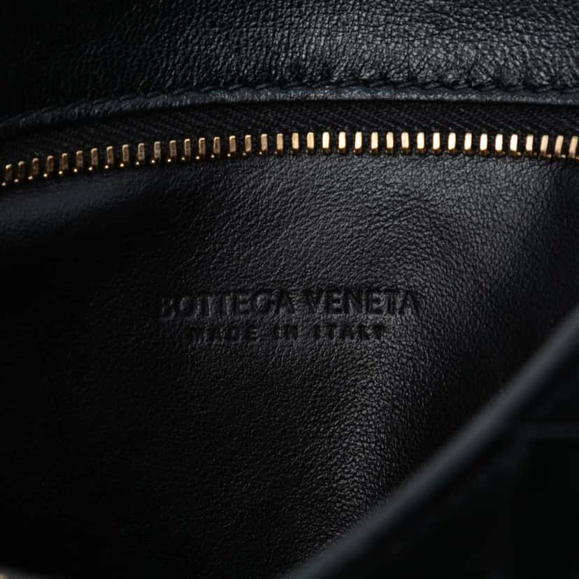 Bottega Veneta Mini Nappa Intrecciato BV Twist Bag Black Leather Good condition - Box View