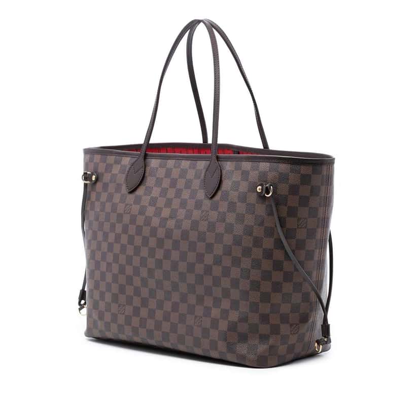 Louis Vuitton Damier Ebene Neverfull GM Brown Good condition - Back View