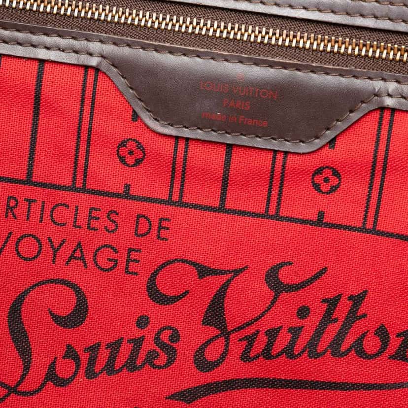 Louis Vuitton Damier Ebene Neverfull GM Brown Good condition - Box View