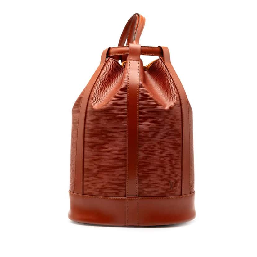 Louis Vuitton Epi Randonnee PM Brown Leather Good condition - Front View