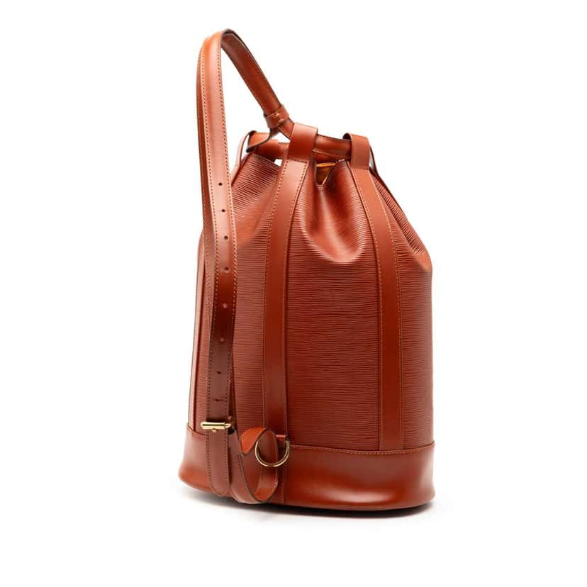Louis Vuitton Epi Randonnee PM Brown Leather Good condition - Back View