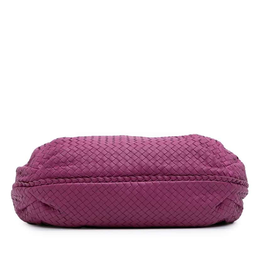 Bottega Veneta Medium Nappa Intrecciato Belly Hobo Purple Leather Good condition - Inside View