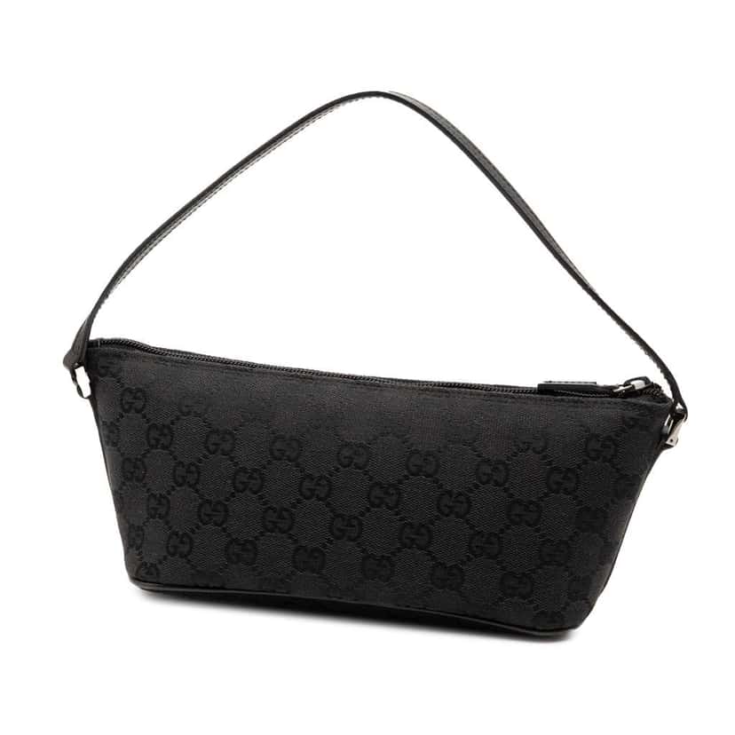Gucci GG Canvas Boat Black Canvas Good condition - Back View