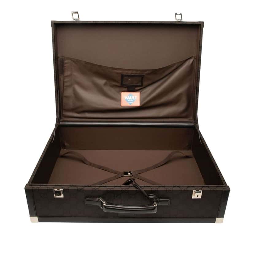 Gucci GG Canvas Trunk Suitcase Brown Canvas Good condition - Model View