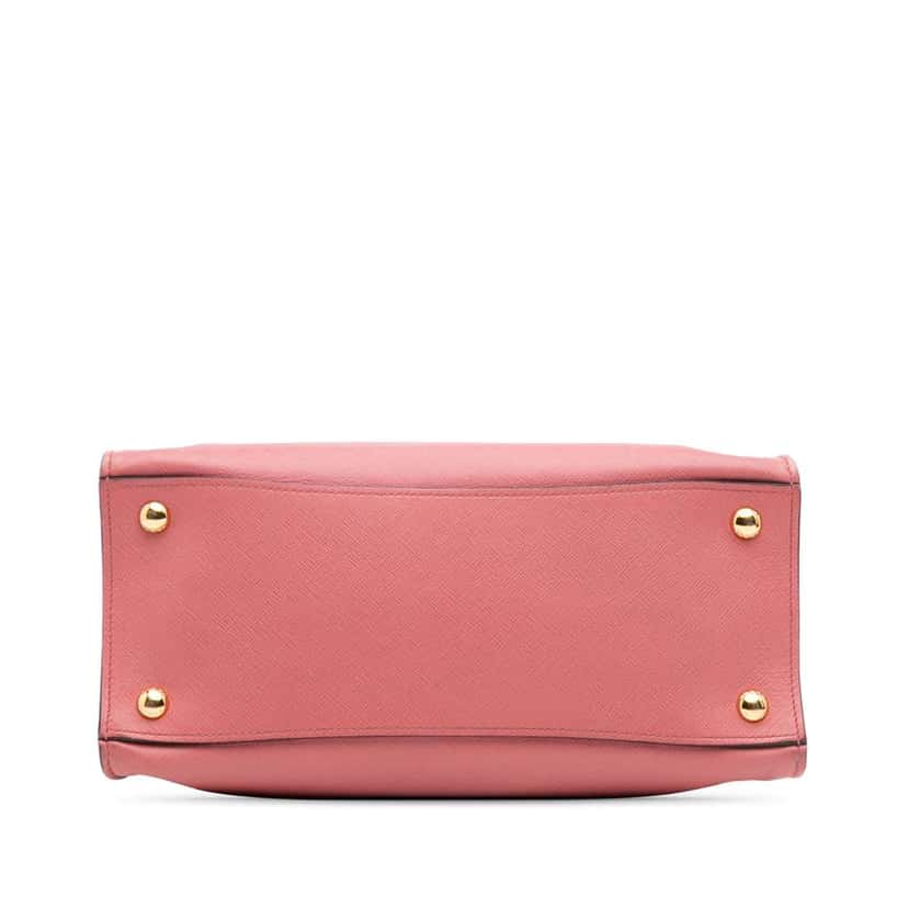 Prada Saffiano Soft Triple Pocket Tote Pink Leather Very good condition - Inside View
