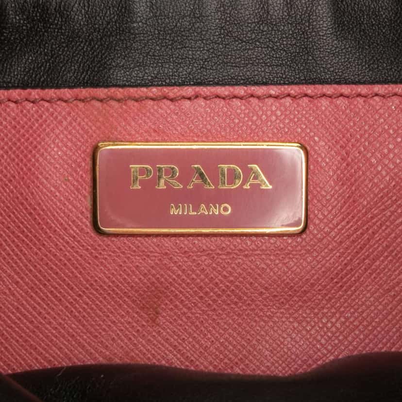 Prada Saffiano Soft Triple Pocket Tote Pink Leather Very good condition - Box View