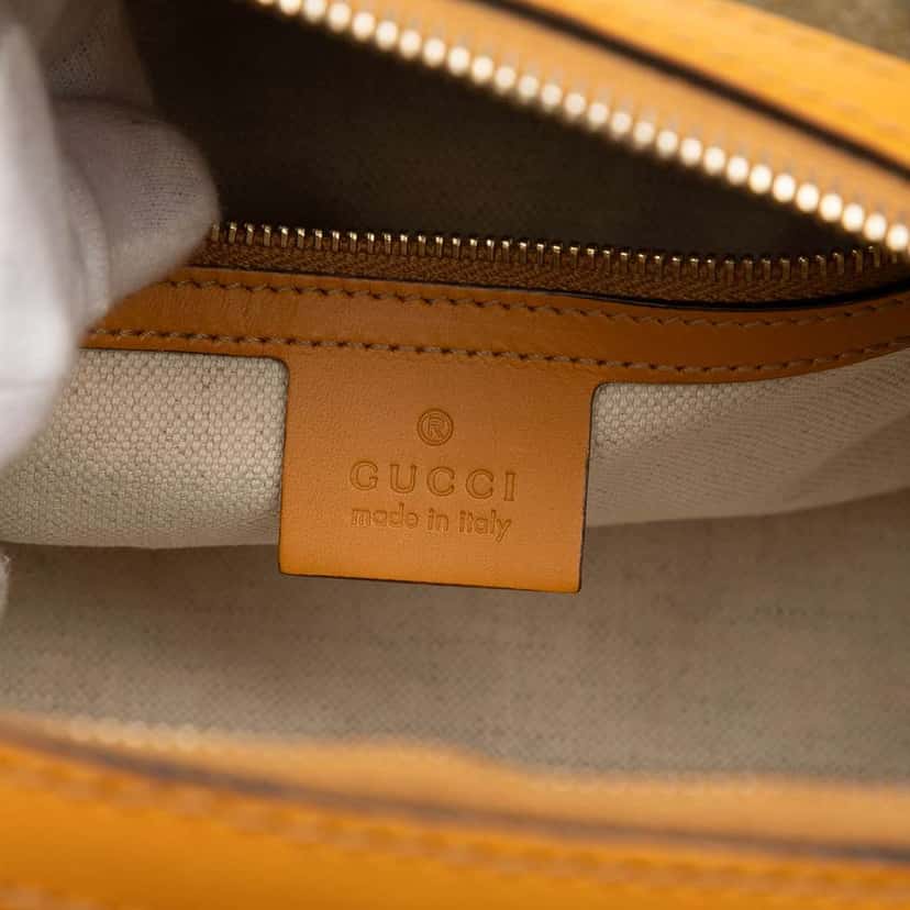 Gucci Small GG Canvas Web Joy Boston Bag Brown Canvas Good condition - Box View