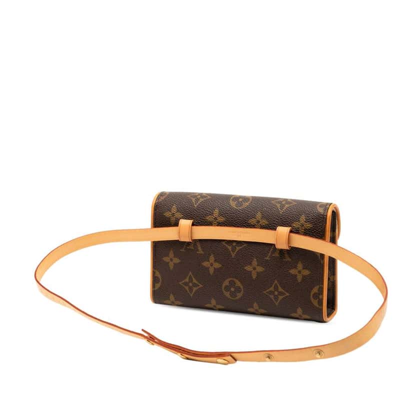 Louis Vuitton Monogram Pochette Florentine Brown Very good condition - Back View