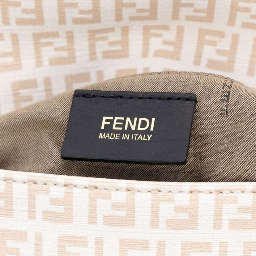 Fendi Zucchino Spalmati Crossbody Brown Canvas Very good condition - Box View