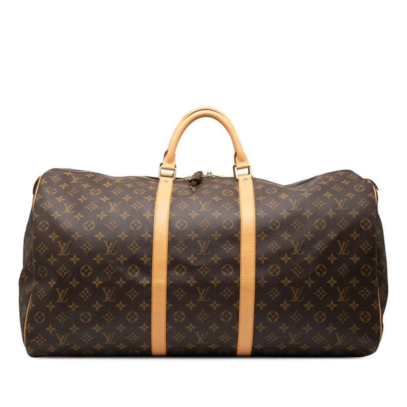 Louis Vuitton Monogram Keepall 60 Brown Good condition - Front View