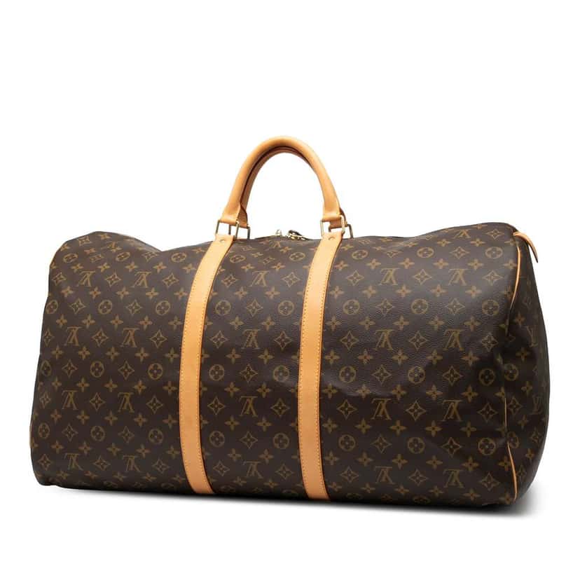 Louis Vuitton Monogram Keepall 60 Brown Good condition - Back View