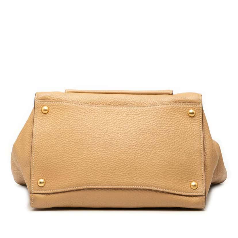Prada Vitello Daino Front Pocket Open Convertible Tote Brown Leather Good condition - Inside View