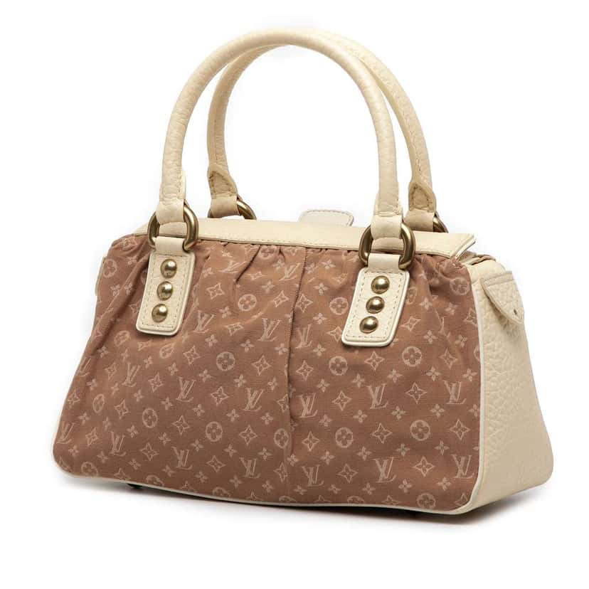 Louis Vuitton Monogram Mini Lin Trapeze PM Brown Canvas Good condition - Back View
