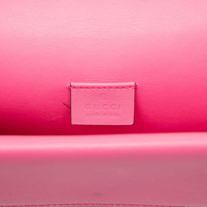 Gucci Small Suede Dionysus Crossbody Pink Leather Very good condition - Box View