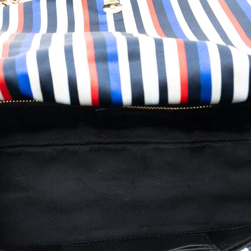 Saint Laurent Medium Quilted Silk Carre Patchwork Jamie Shoulder Bag White Silk Very good condition - Model View