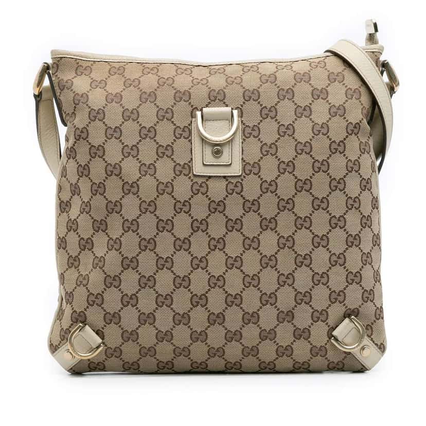 Gucci GG Canvas Abbey D Ring Crossbody Brown Canvas Good condition - Front View