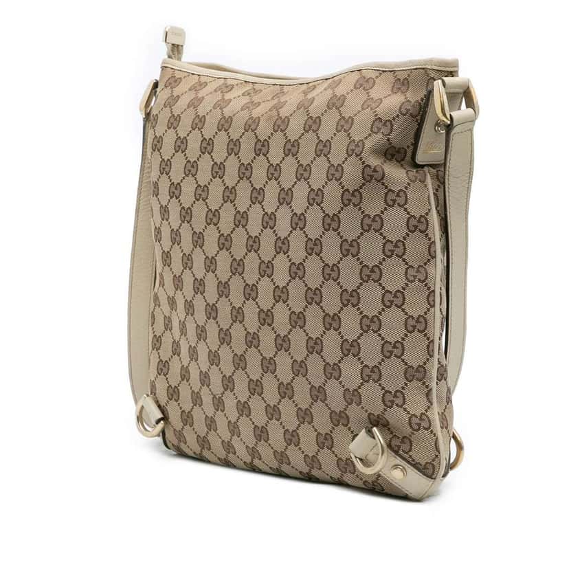 Gucci GG Canvas Abbey D Ring Crossbody Brown Canvas Good condition - Back View