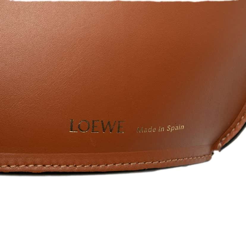 Loewe Leather Molded Bucket Bag Brown Leather Very good condition - Box View
