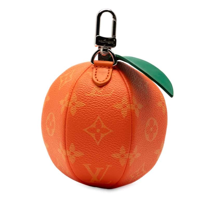 Louis Vuitton Monogram Orange Pouch Orange Very good condition - Back View