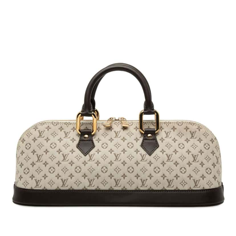Louis Vuitton Monogram Mini Lin Alma Horizontal Brown Canvas Good condition - Front View