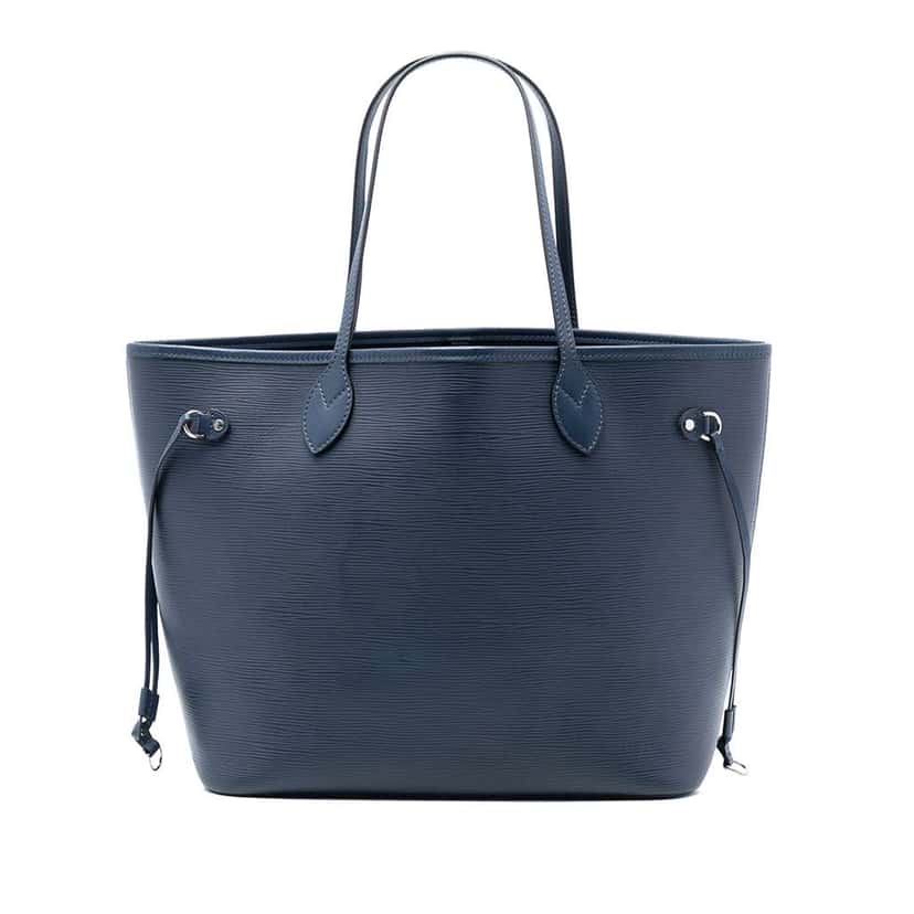 Louis Vuitton Epi Neverfull MM Blue Leather Good condition - Front View