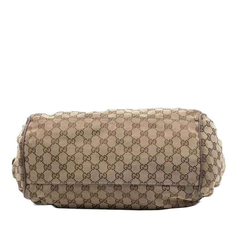 Gucci GG Canvas Sukey Satchel Brown Canvas Good condition - Inside View