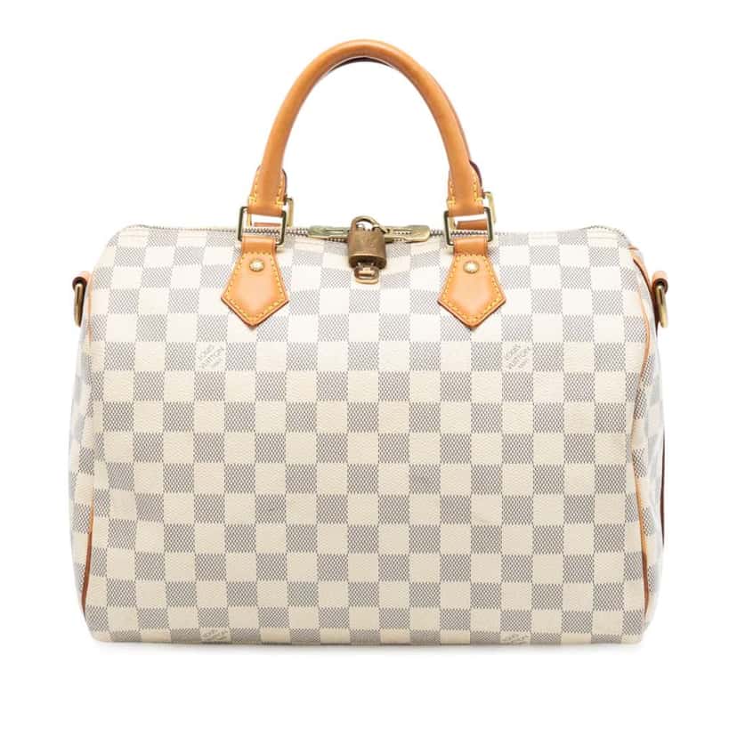 Louis Vuitton Damier Azur Speedy Bandouliere 30 White Good condition - Front View