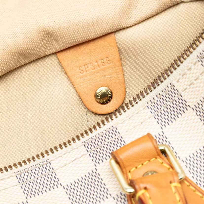 Louis Vuitton Damier Azur Speedy Bandouliere 30 White Good condition - Box View