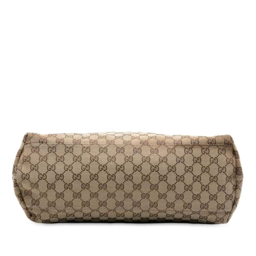 Gucci GG Canvas Web Tote Brown Canvas Good condition - Inside View