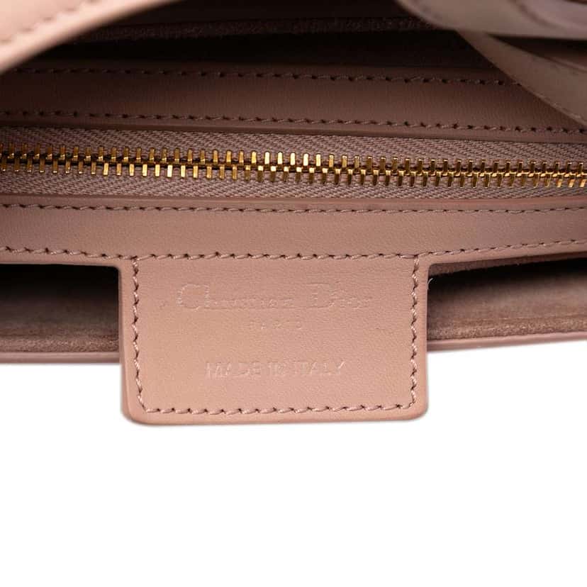 Dior Ultra Matte Calfskin Saddle Bag Pink Leather Good condition - Box View