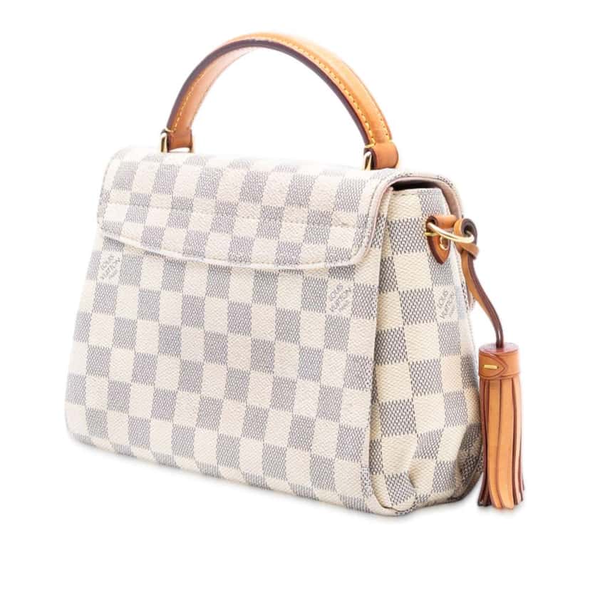 Louis Vuitton Damier Azur Croisette White Good condition - Back View