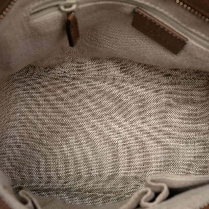 Gucci Small GG Canvas Bree Satchel Brown Canvas Good condition - Model View