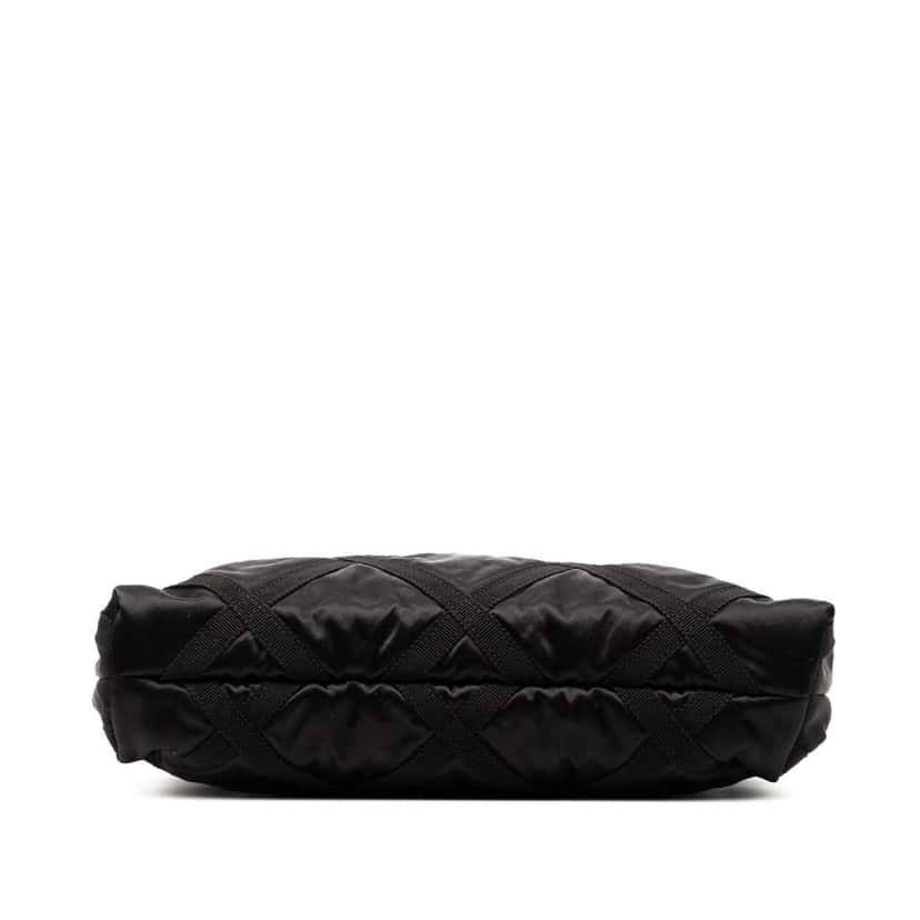 Chanel Nylon Grosgrain Lifestyle Foldable Tote Black Good condition - Inside View