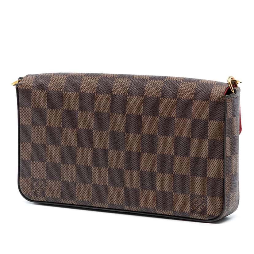 Louis Vuitton Damier Ebene Pochette Felicie Brown Good condition - Back View