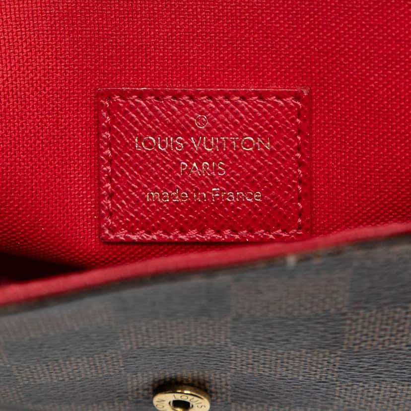 Louis Vuitton Damier Ebene Pochette Felicie Brown Good condition - Box View